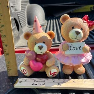 Adorable Teddy Bear Couple with Love Message